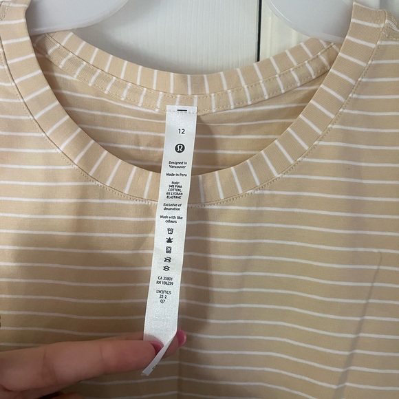 Yellow Lululemon Love Crew Tee - Picture 4 of 5